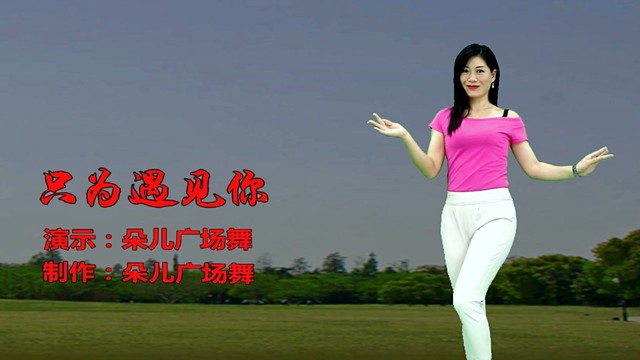 广场舞 - 32步广场舞《只为遇见你》火爆情歌，有缘就有分，歌动听舞好看！ (广场舞)