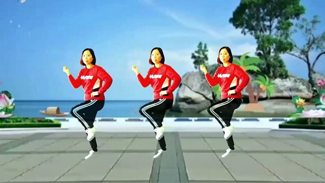 广场舞 - 想减肥又不想出去跑步，饭后在家走走，走着走着屁股小了胳膊细了 (广场舞)