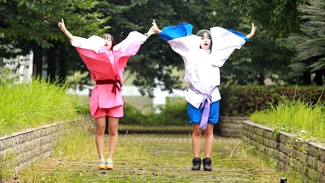 舞蹈视频 - 【夏蓝x小饱】❀神的随波逐流❀衣带渐宽二人组❀ (饭制版)