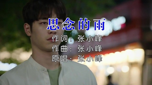 张小峰 - 思念的雨 (KTV版)