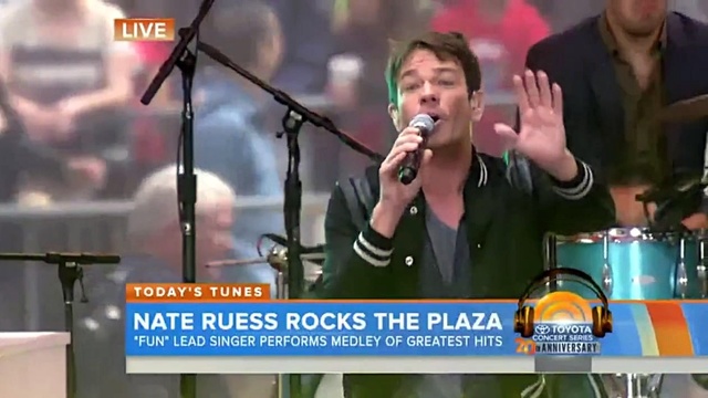 Nate Ruess - We Are Young& Just Give Me a Reason(Today Show)现场版 (Live)