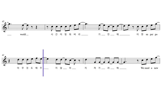 赵成珉 - New World (악보영상)