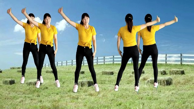 广场舞 - 遇见就是最好的安排,人生何处不相逢,正背面同步燃脂健身操 (广场舞)