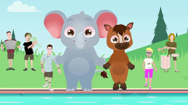 Isa Glücklich - Ein Elefant am Beckenrand