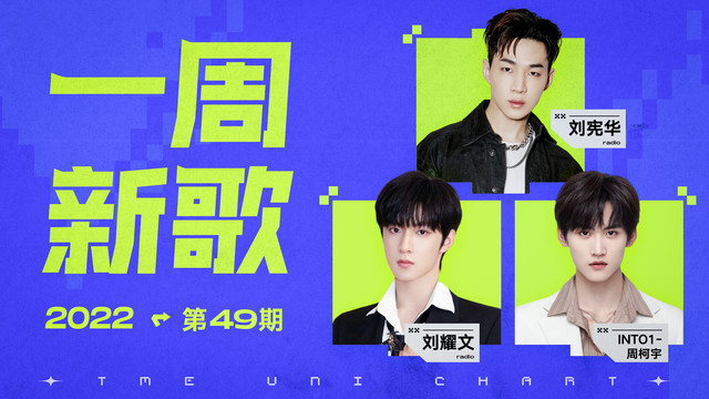 腾讯音乐由你榜 - 一周新歌：刘耀文《不冬眠》浪漫温暖，刘宪华JVKE惊喜合作