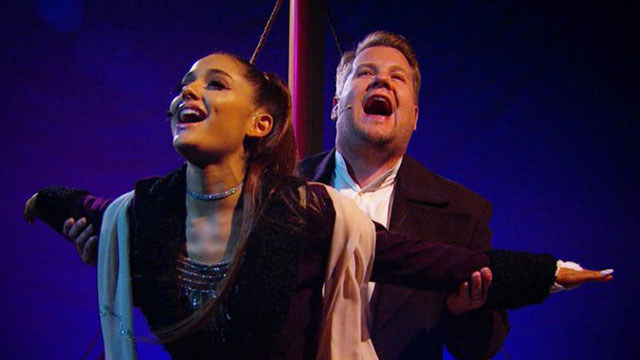 Ariana Grande - Soundtrack to 'Titanic' (Live At The Late Late Show with James Corden 2018/08/13)
