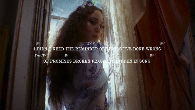 Laufey - Too Little Too Late (Official Lyric Video with Chords)