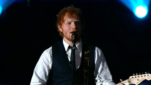 Ed Sheeran - Thinking Out Loud + Evil Woman + Mr. Blue Sky (Live At The 57h Grammy Awards 2015)
