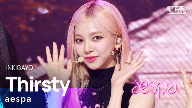 aespa - Thirsty (Live At inkigayo 23/05/14)