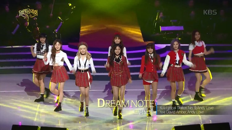  - 五代新女团드림노트开放音乐会带来《Dream note》舞蹈太齐了吧！