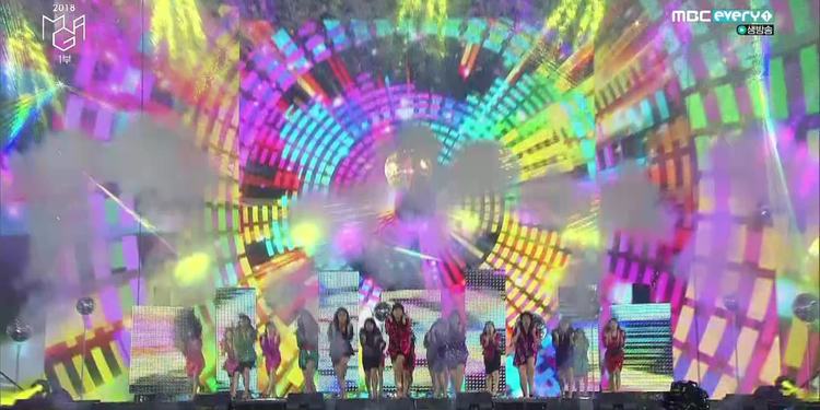 韩国姐姐组合celeb five带来《i wanna be a celeb》现场~是乐坛