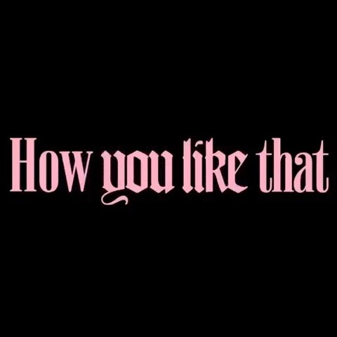 blackpink标志logo高清,blackpink字母背景图 blackpink 回归新专先行曲《how you like that》成员预告视频