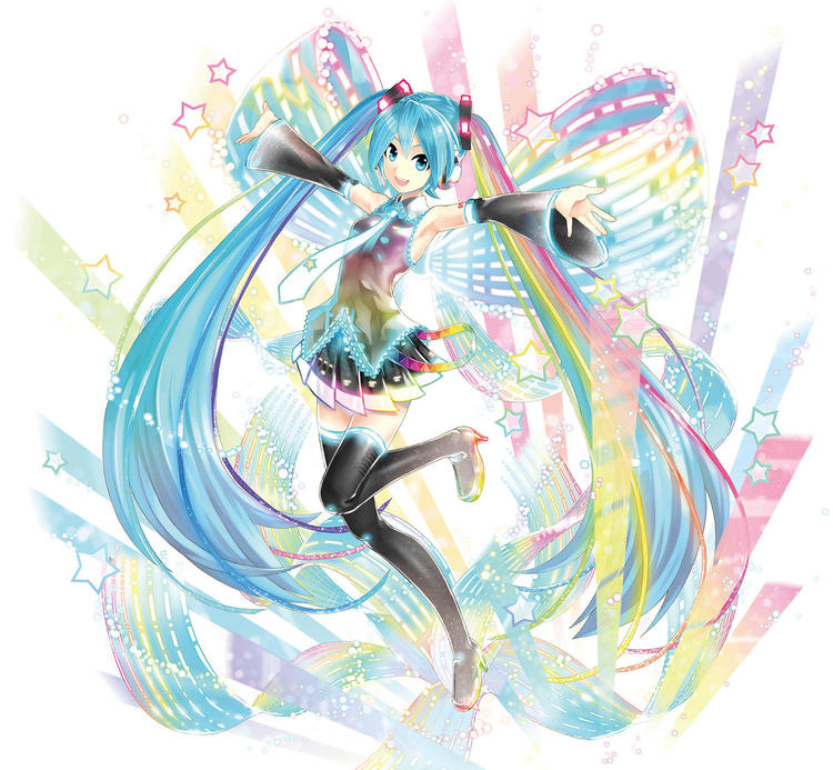▼ ▲ 10周年纪念企划主视图,整体造型由岛崎麻里负责 初音未来10周年