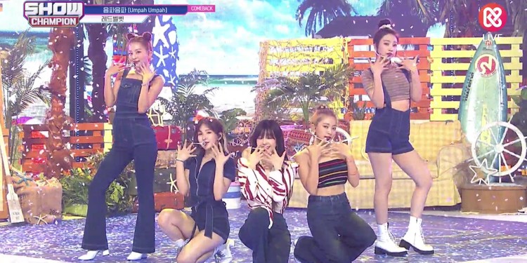 kpop现场版# 190828 redvelvet - umpah umpah @ 冠军秀 现场版