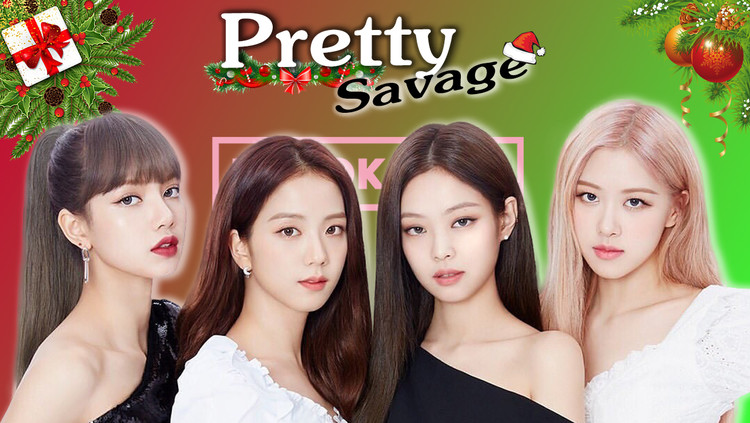 blackpink粉墨pretty savage圣诞版本,神秘暗黑风格爱了