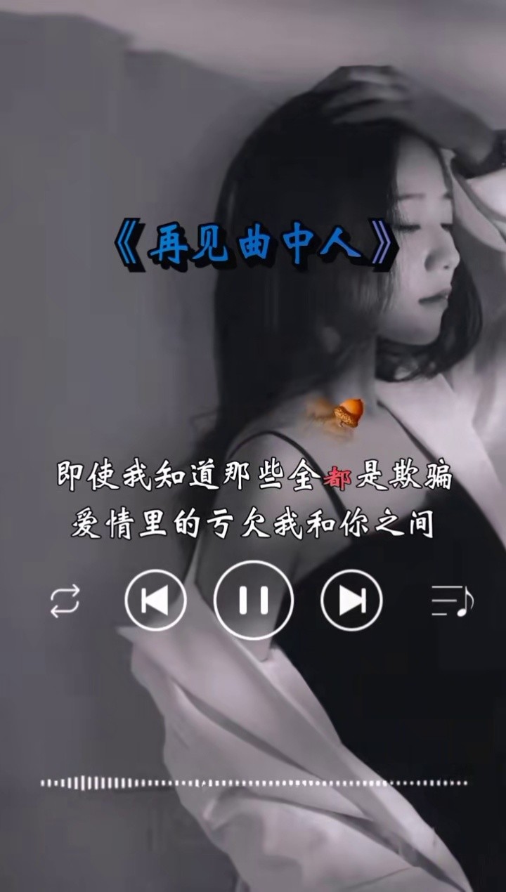 音乐#情感音乐#再见曲中人#热歌#情绪#车载音乐 初听不识曲中意