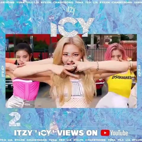 itzy《icy》mv观看次数破2亿