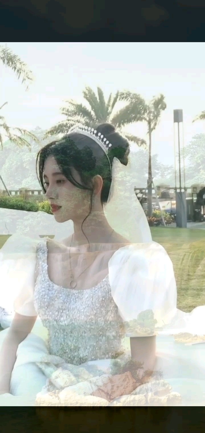 鞠婧祎的婚纱照