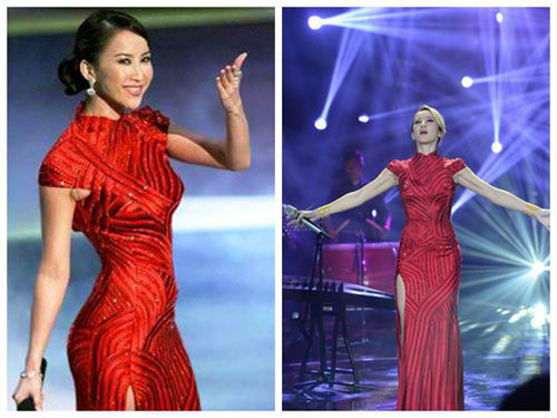 《我歌》总决赛, 李玟身着当年出征奥斯卡时穿着的红色旗袍
