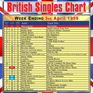 British Singles Chart - Week Ending 3 April 1959