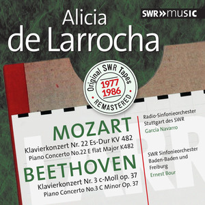 MOZART, W.A.: Piano Concerto No. 22 / BEETHOVEN, L. van: Piano Concerto No. 3 (Original SWR Tapes 1977-1986 Remastered) [Larrocha, Navarro, Bour]