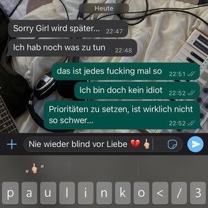 Nie wieder blind vor Liebe </3 (Explicit)