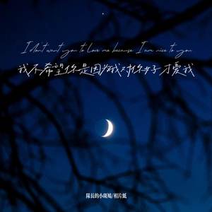 我不希望你是因为我对你好才爱我