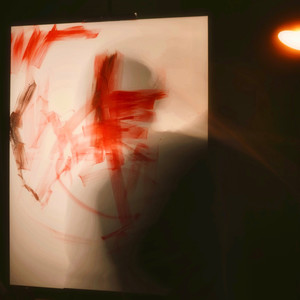 the paint on my hands