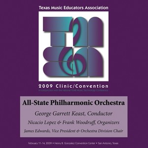 2009 Texas Music Educators Association (Tmea) : All-State Philharmonic Orchestra