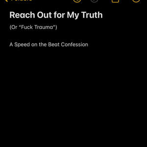 Reach Out for My Truth (**** Trauma) [Explicit]