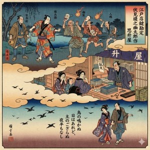 江戸店鍵勘定伏見堤之幽太郎作思升屋封面