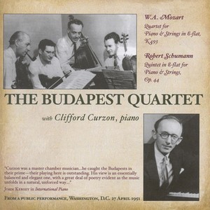 MOZART, W.A.: Piano Quartets Nos. 1 and 2 / SCHUMANN, R.: Piano Quintet (Curzon, Arrau, Budapest Quartet) [1943, 1951]