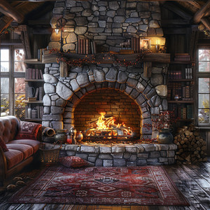 Vibraciones Tranquilas Del Sonido Del Fuego