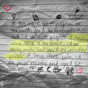 If this were back to the future i'd be marty mcfly and you'd be jennifer parker.