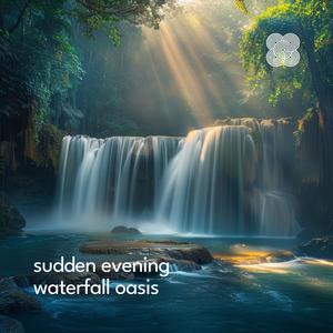 Sudden Evening Waterfall Oasis