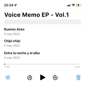 Voice Memo, Vol. 1