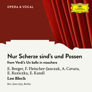 Verdi: Un ballo in maschera: Nur Scherze sind's und Possen (Sung in German)