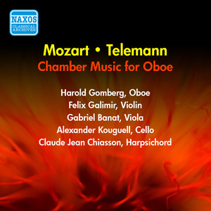 Mozart, W.A.: Oboe Quartet in F Major / Telemann, G.F.: Oboe Sonata in C Minor / Partita No. 5 in E Minor (Gomberg) [1954]