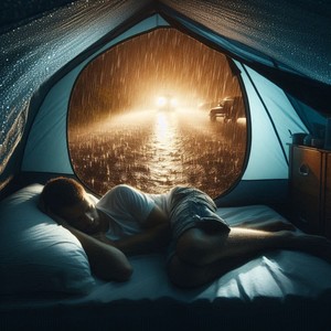 Rain Noise in a Tent for Sleeping, Meditation 1
