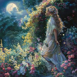Blossoms in Her Hair