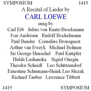 Loewe: A Lieder Recital