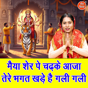 Maiya Sher Pe Chadhke Aaja Tere Bhagat Khade Hai Gali Gali