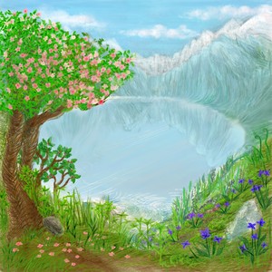 계단에서 (On the stairs) (在楼梯上)