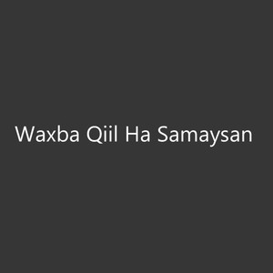 Waxba Qiil Ha Samaysan (feat. Deeqsan Abdinasir)