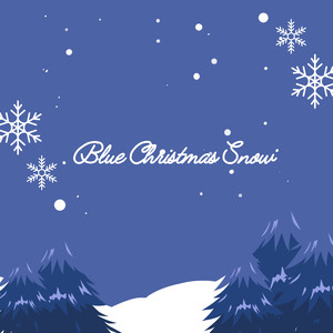 Blue Christmas Snow