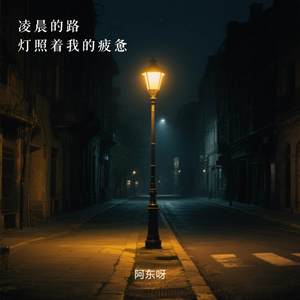 凌晨的路灯照着我的疲惫