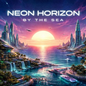 Neon Horizon by the Sea