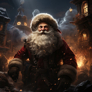 Santa Storming Down The Place