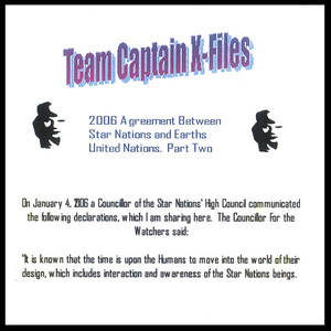 The Team Captains "Meet." The 2006 Agreement Between Star Nations and Earths United Nations. Part Two.