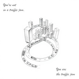 You’re not in a traffic jam, you are the traffic jam